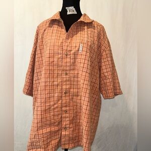 Columbia Rust Plaid Shirt